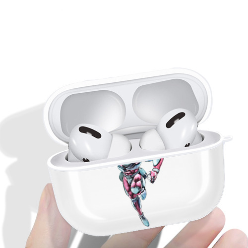 ジョジョの奇妙な冒険 ひがしかた じょうすけ JoJo's Bizarre Adventure Higashikata Josuke 【AirPods Pro用】ハードシェル保護ケース 耐衝撃・防指紋・カラビナ付き商品仕様