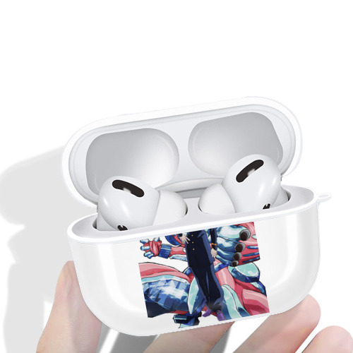 ジョジョの奇妙な冒険 ひがしかた じょうすけ JoJo's Bizarre Adventure Higashikata Josuke 【AirPods Pro用】ハードシェル保護ケース 耐衝撃・防指紋・カラビナ付き商品仕様