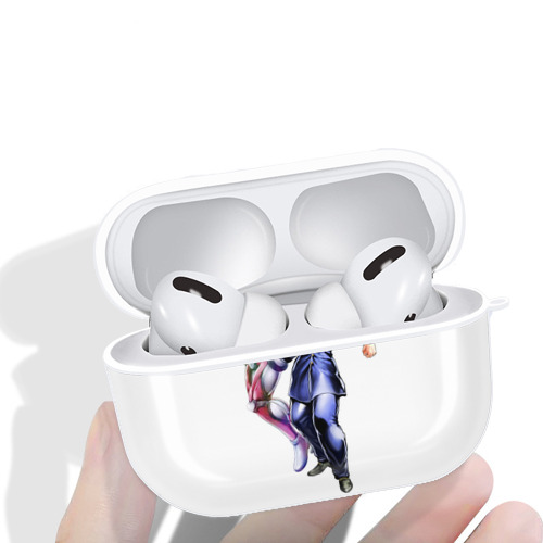 ジョジョの奇妙な冒険 ひがしかた じょうすけ JoJo's Bizarre Adventure Higashikata Josuke 【AirPods Pro用】ハードシェル保護ケース 耐衝撃・防指紋・カラビナ付き商品仕様