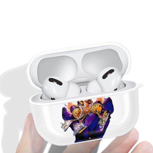 ジョジョの奇妙な冒険 ひがしかた じょうすけ JoJo's Bizarre Adventure Higashikata Josuke 【AirPods Pro用】ハードシェル保護ケース 耐衝撃・防指紋・カラビナ付き商品仕様