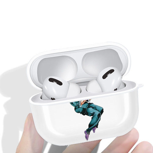 ジョジョの奇妙な冒険 ひがしかた じょうすけ JoJo's Bizarre Adventure Higashikata Josuke 【AirPods Pro用】ハードシェル保護ケース 耐衝撃・防指紋・カラビナ付き商品仕様