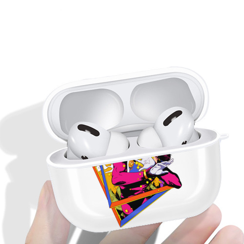 ジョジョの奇妙な冒険 ひがしかた じょうすけ JoJo's Bizarre Adventure Higashikata Josuke 【AirPods Pro用】ハードシェル保護ケース 耐衝撃・防指紋・カラビナ付き商品仕様