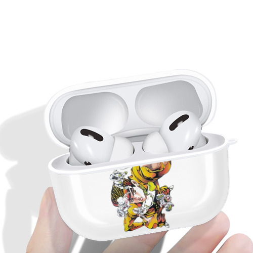 ジョジョの奇妙な冒険 ひがしかた じょうすけ JoJo's Bizarre Adventure Higashikata Josuke 【AirPods Pro用】ハードシェル保護ケース 耐衝撃・防指紋・カラビナ付き商品仕様