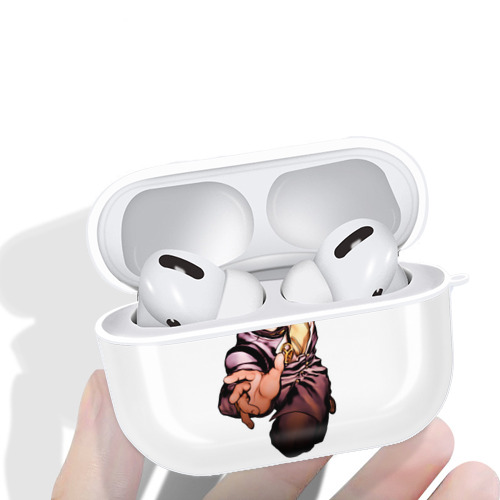 ジョジョの奇妙な冒険 ひがしかた じょうすけ JoJo's Bizarre Adventure Higashikata Josuke 【AirPods Pro用】ハードシェル保護ケース 耐衝撃・防指紋・カラビナ付き商品仕様