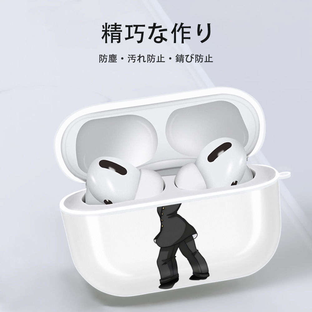 ジョジョの奇妙な冒険 ひがしかた じょうすけ JoJo's Bizarre Adventure Higashikata Josuke 【AirPods Pro用】ハードシェル保護ケース 耐衝撃・防指紋・カラビナ付き商品仕様