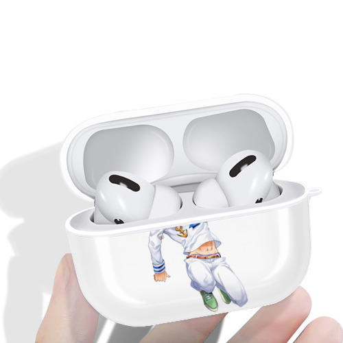 ジョジョの奇妙な冒険 東方定助 JoJo's Bizarre Adventure Higashikata Josuke 【AirPods Pro用】ハードシェル保護ケース 耐衝撃・防指紋・カラビナ付き商品仕様