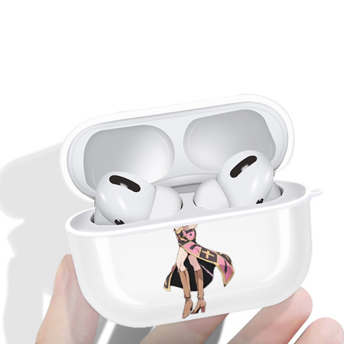 ジョジョの奇妙な冒険 トリッシュ?ウナ JoJo's Bizarre Adventure Trish Una 【AirPods Pro用】ハードシェル保護ケース 耐衝撃・防指紋・カラビナ付き商品仕様