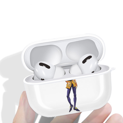 ジョジョの奇妙な冒険 ナランチャ?ギルガ JoJo's Bizarre Adventure Narancia Ghirga 【AirPods Pro用】ハードシェル保護ケース 耐衝撃・防指紋・カラビナ付き商品仕様