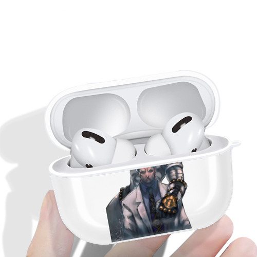 ジョジョの奇妙な冒険 きら よしかげ JoJo's Bizarre Adventure Kira Yoshikage 【AirPods Pro用】ハードシェル保護ケース 耐衝撃・防指紋・カラビナ付き商品仕様