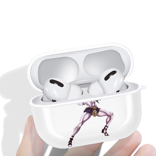 ジョジョの奇妙な冒険 きら よしかげ JoJo's Bizarre Adventure Kira Yoshikage 【AirPods Pro用】ハードシェル保護ケース 耐衝撃・防指紋・カラビナ付き商品仕様
