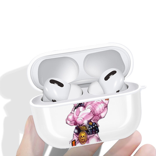 ジョジョの奇妙な冒険 きら よしかげ JoJo's Bizarre Adventure Kira Yoshikage 【AirPods Pro用】ハードシェル保護ケース 耐衝撃・防指紋・カラビナ付き商品仕様