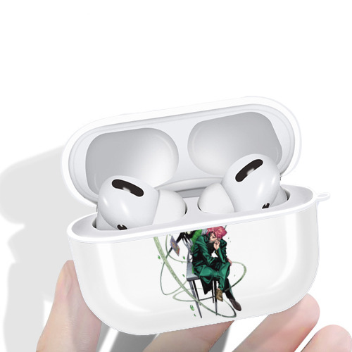 ジョジョの奇妙な冒険 花京院 典明（かきょういん のりあき） JoJo's Bizarre Adventure Kakyoin Noriaki 【AirPods Pro用】ハードシェル保護ケース 耐衝撃・防指紋・カラビナ付き商品仕様
