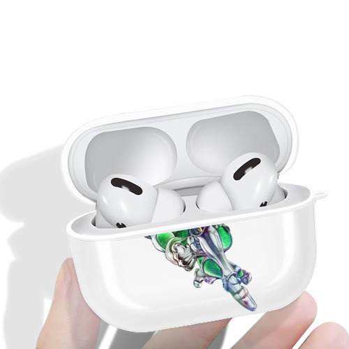 ジョジョの奇妙な冒険 花京院 典明（かきょういん のりあき） JoJo's Bizarre Adventure Kakyoin Noriaki 【AirPods Pro用】ハードシェル保護ケース 耐衝撃・防指紋・カラビナ付き商品仕様