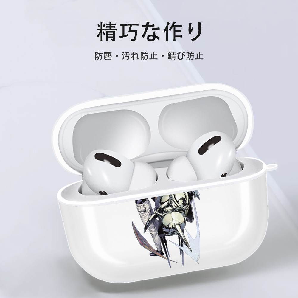 ジョジョの奇妙な冒険 ジャン＝ピエール?ポルナレフ JoJo's Bizarre Adventure Jan Pierre Polnareff 【AirPods Pro用】ハードシェル保護ケース 耐衝撃・防指紋・カラビナ付き商品仕様