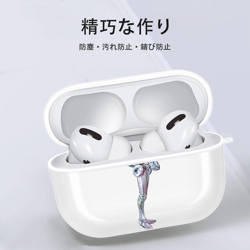 ジョジョの奇妙な冒険 ジャン＝ピエール?ポルナレフ JoJo's Bizarre Adventure Jan Pierre Polnareff 【AirPods Pro用】ハードシェル保護ケース 耐衝撃・防指紋・カラビナ付き商品仕様