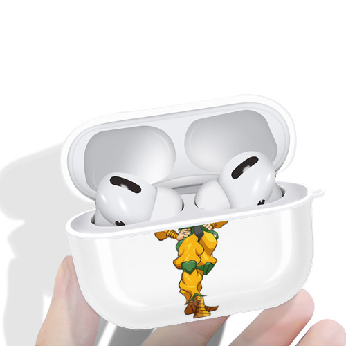 ジョジョの奇妙な冒険 ディオ?ブランドー JoJo's Bizarre Adventure Dio Brando 【AirPods Pro用】ハードシェル保護ケース 耐衝撃・防指紋・カラビナ付き商品仕様