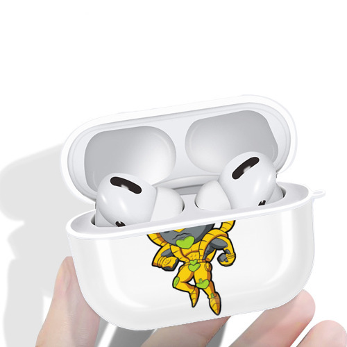 ジョジョの奇妙な冒険 ディオ?ブランドー JoJo's Bizarre Adventure Dio Brando 【AirPods Pro用】ハードシェル保護ケース 耐衝撃・防指紋・カラビナ付き商品仕様