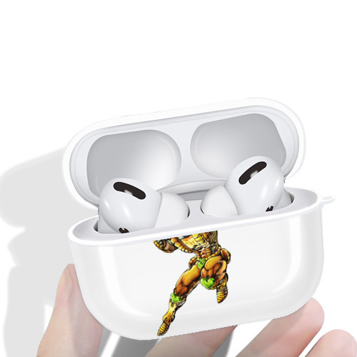ジョジョの奇妙な冒険 ディオ?ブランドー JoJo's Bizarre Adventure Dio Brando 【AirPods Pro用】ハードシェル保護ケース 耐衝撃・防指紋・カラビナ付き商品仕様
