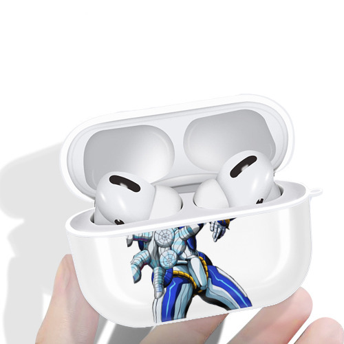 ジョジョの奇妙な冒険 虹村億泰 にじむら おくやす JoJo's Bizarre Adventure Nijimura Okuyasu 【AirPods Pro用】ハードシェル保護ケース 耐衝撃・防指紋・カラビナ付き商品仕様
