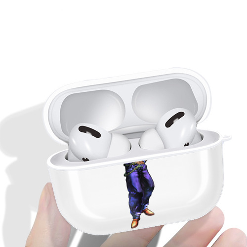 ジョジョの奇妙な冒険 虹村億泰 にじむら おくやす JoJo's Bizarre Adventure Nijimura Okuyasu 【AirPods Pro用】ハードシェル保護ケース 耐衝撃・防指紋・カラビナ付き商品仕様