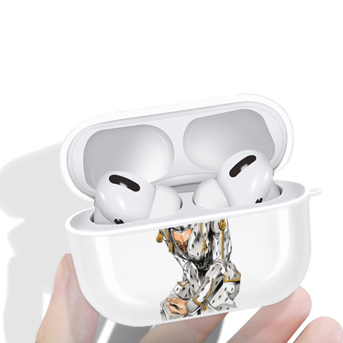 ジョジョの奇妙な冒険 ブローノ?ブチャラティ JoJo's Bizarre Adventure Bruno Bucciarati 【AirPods Pro用】ハードシェル保護ケース 耐衝撃・防指紋・カラビナ付き商品仕様