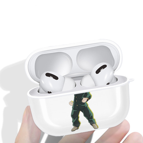 ジョジョの奇妙な冒険 広瀨康一 JoJo's Bizarre Adventure Hirose Koichi 【AirPods Pro用】ハードシェル保護ケース 耐衝撃・防指紋・カラビナ付き商品仕様