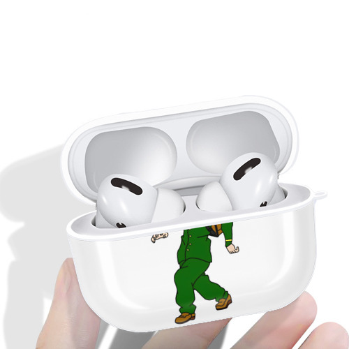 ジョジョの奇妙な冒険 広瀨康一 JoJo's Bizarre Adventure Hirose Koichi 【AirPods Pro用】ハードシェル保護ケース 耐衝撃・防指紋・カラビナ付き商品仕様