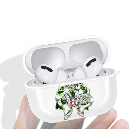 ジョジョの奇妙な冒険 広瀨康一 JoJo's Bizarre Adventure Hirose Koichi 【AirPods Pro用】ハードシェル保護ケース 耐衝撃・防指紋・カラビナ付き商品仕様