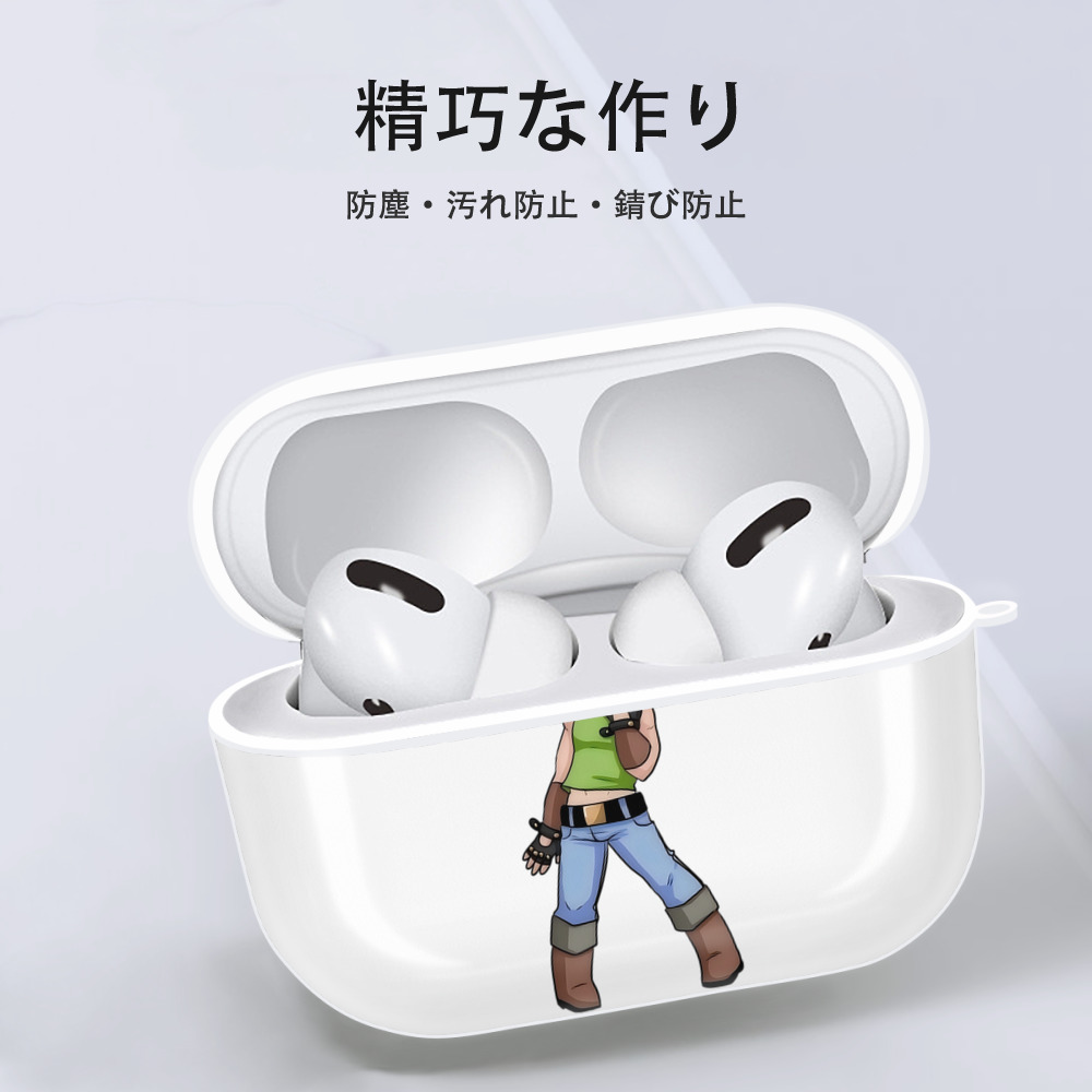ジョジョの奇妙な冒険 広瀨康一 JoJo's Bizarre Adventure Hirose Koichi 【AirPods Pro用】ハードシェル保護ケース 耐衝撃・防指紋・カラビナ付き商品仕様