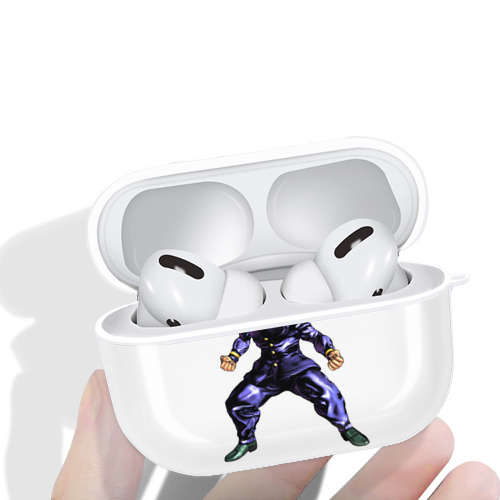 ジョジョの奇妙な冒険 広瀨康一 JoJo's Bizarre Adventure Hirose Koichi 【AirPods Pro用】ハードシェル保護ケース 耐衝撃・防指紋・カラビナ付き商品仕様