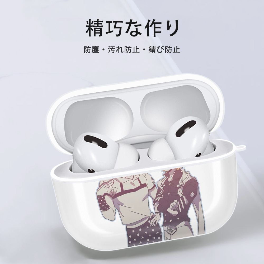 ジョジョの奇妙な冒険 JoJo's Bizarre Adventure 【AirPods Pro用】ハードシェル保護ケース 耐衝撃・防指紋・カラビナ付き商品仕様