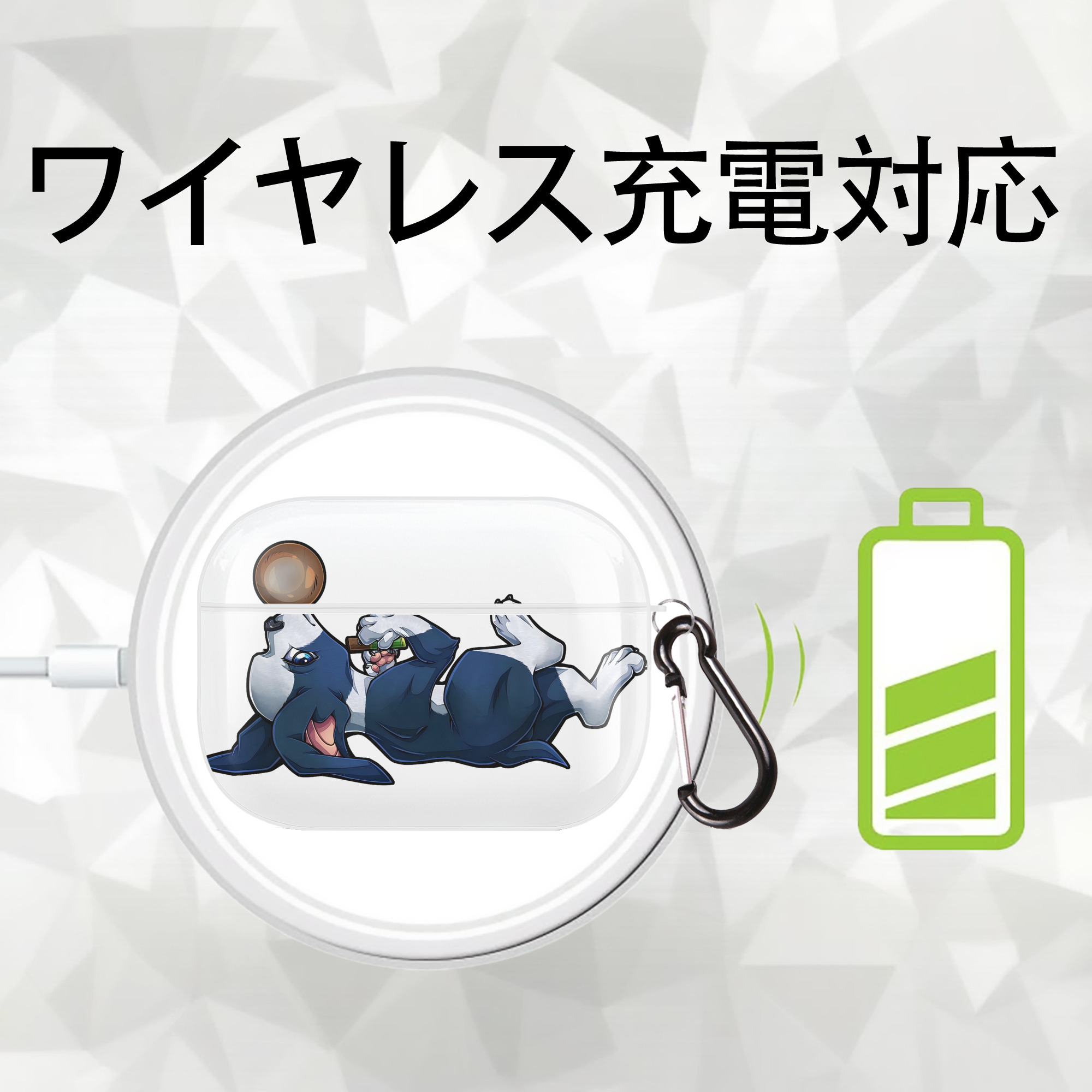 ジョジョの奇妙な冒険 JoJo's Bizarre Adventure 【AirPods Pro用】ハードシェル保護ケース 耐衝撃・防指紋・カラビナ付き商品仕様