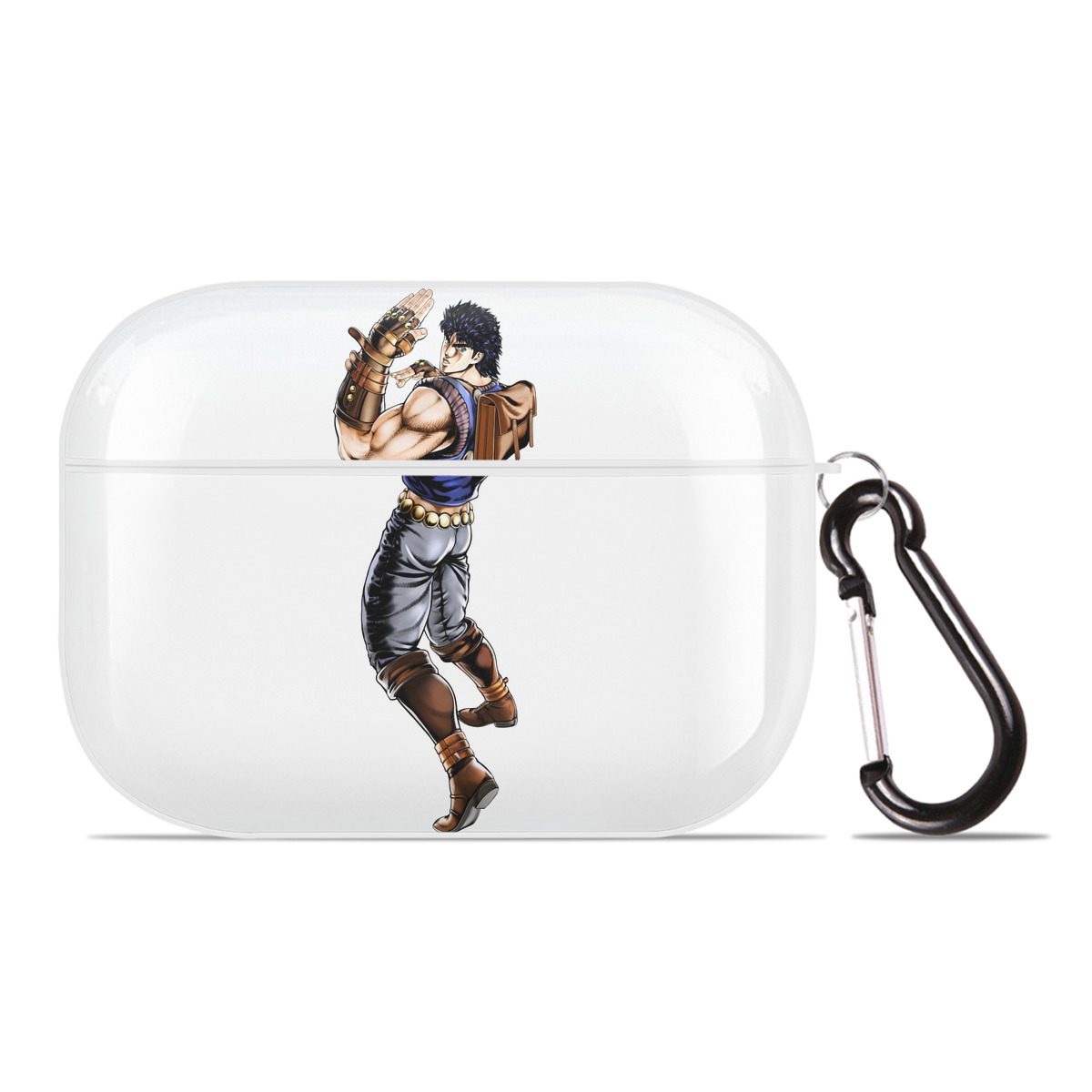（画像用） ジョジョの奇妙な冒険 /ジョナサン?ジョースター JoJo's Bizarre Adventure Jonathan Joestar 【AirPods Pro用】ハードシェル保護ケース 耐衝撃・防指紋・カラビナ付き商品仕様