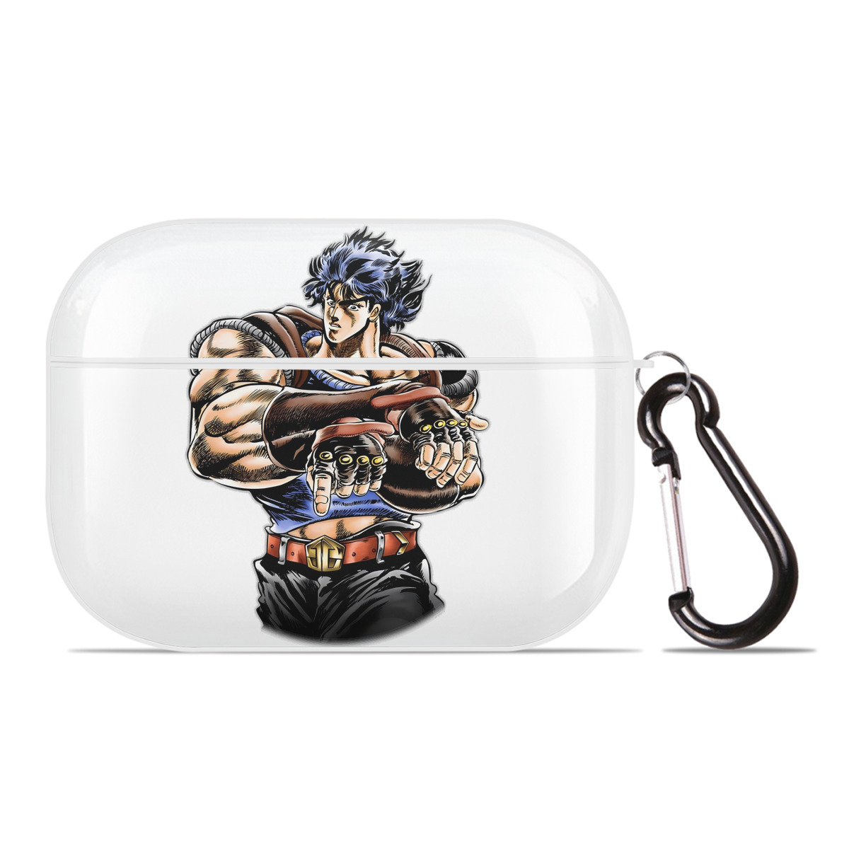 （画像用） ジョジョの奇妙な冒険 /ジョナサン?ジョースター JoJo's Bizarre Adventure Jonathan Joestar 【AirPods Pro用】ハードシェル保護ケース 耐衝撃・防指紋・カラビナ付き商品仕様