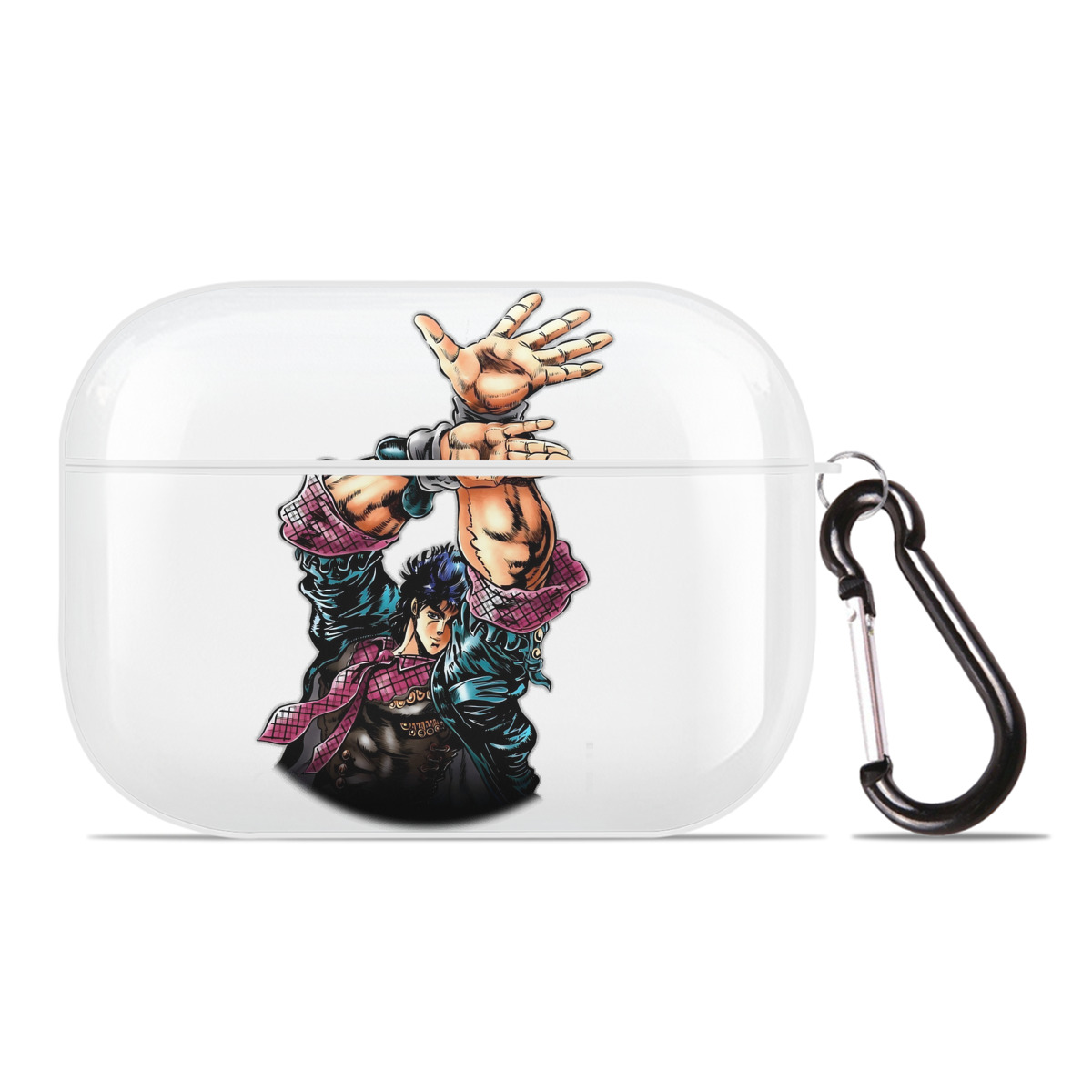 （画像用） ジョジョの奇妙な冒険 /ジョナサン?ジョースター JoJo's Bizarre Adventure Jonathan Joestar 【AirPods Pro用】ハードシェル保護ケース 耐衝撃・防指紋・カラビナ付き商品仕様