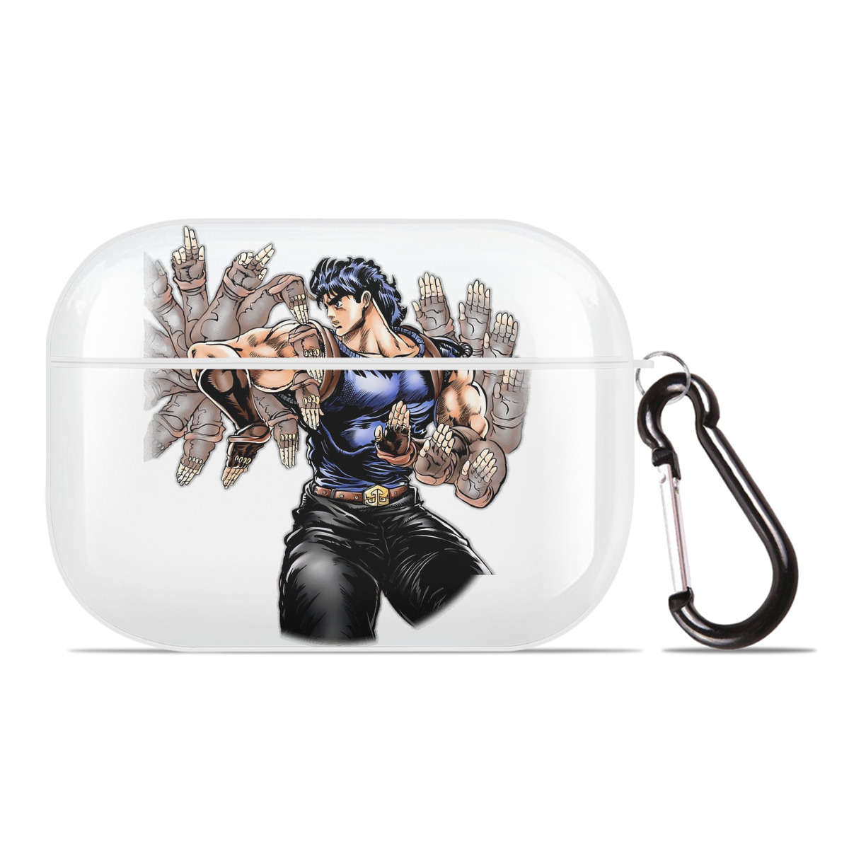 （画像用） ジョジョの奇妙な冒険 /ジョナサン?ジョースター JoJo's Bizarre Adventure Jonathan Joestar 【AirPods Pro用】ハードシェル保護ケース 耐衝撃・防指紋・カラビナ付き商品仕様