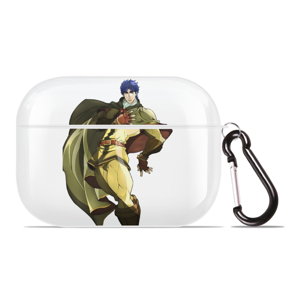 （画像用） ジョジョの奇妙な冒険 /ジョナサン?ジョースター JoJo's Bizarre Adventure Jonathan Joestar 【AirPods Pro用】ハードシェル保護ケース 耐衝撃・防指紋・カラビナ付き商品仕様