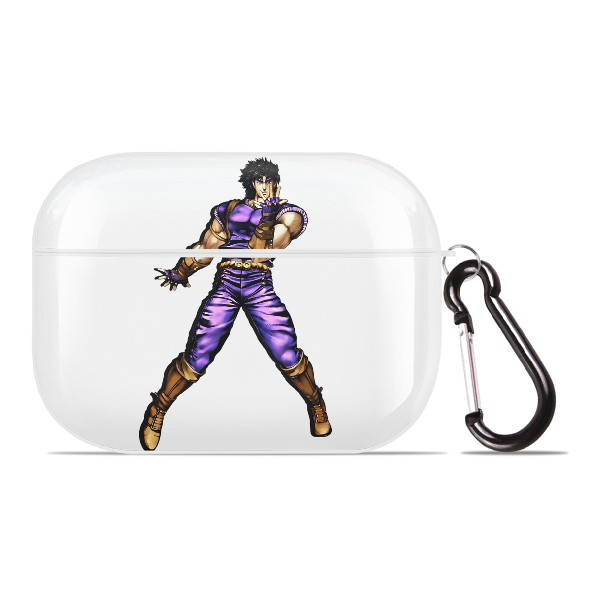（画像用） ジョジョの奇妙な冒険 /ジョナサン?ジョースター JoJo's Bizarre Adventure Jonathan Joestar 【AirPods Pro用】ハードシェル保護ケース 耐衝撃・防指紋・カラビナ付き商品仕様