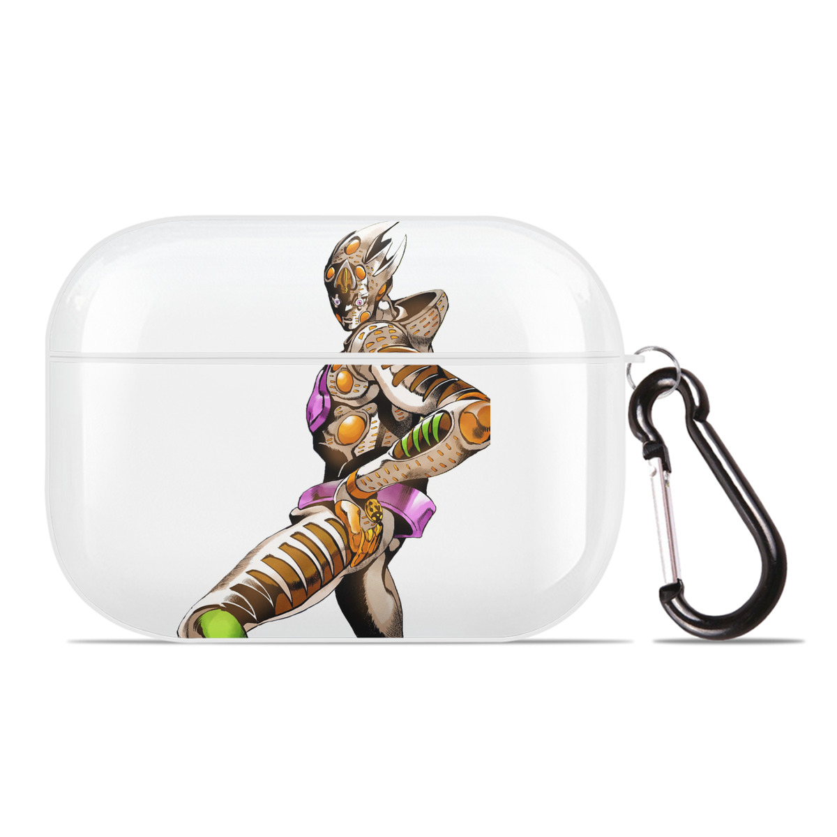 （画像用） ジョジョの奇妙な冒険 ジョルノ?ジョバァーナ JoJo's Bizarre Adventure Giorno Giovanna 【AirPods Pro用】ハードシェル保護ケース 耐衝撃・防指紋・カラビナ付き商品仕様