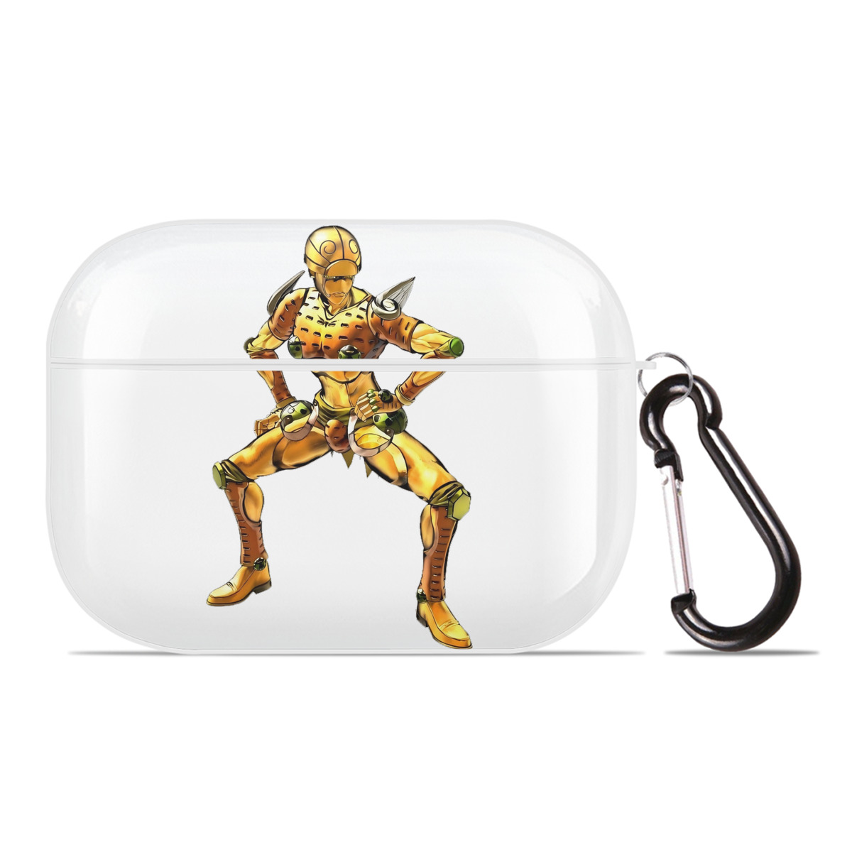 （画像用） ジョジョの奇妙な冒険 ジョルノ?ジョバァーナ JoJo's Bizarre Adventure Giorno Giovanna 【AirPods Pro用】ハードシェル保護ケース 耐衝撃・防指紋・カラビナ付き商品仕様