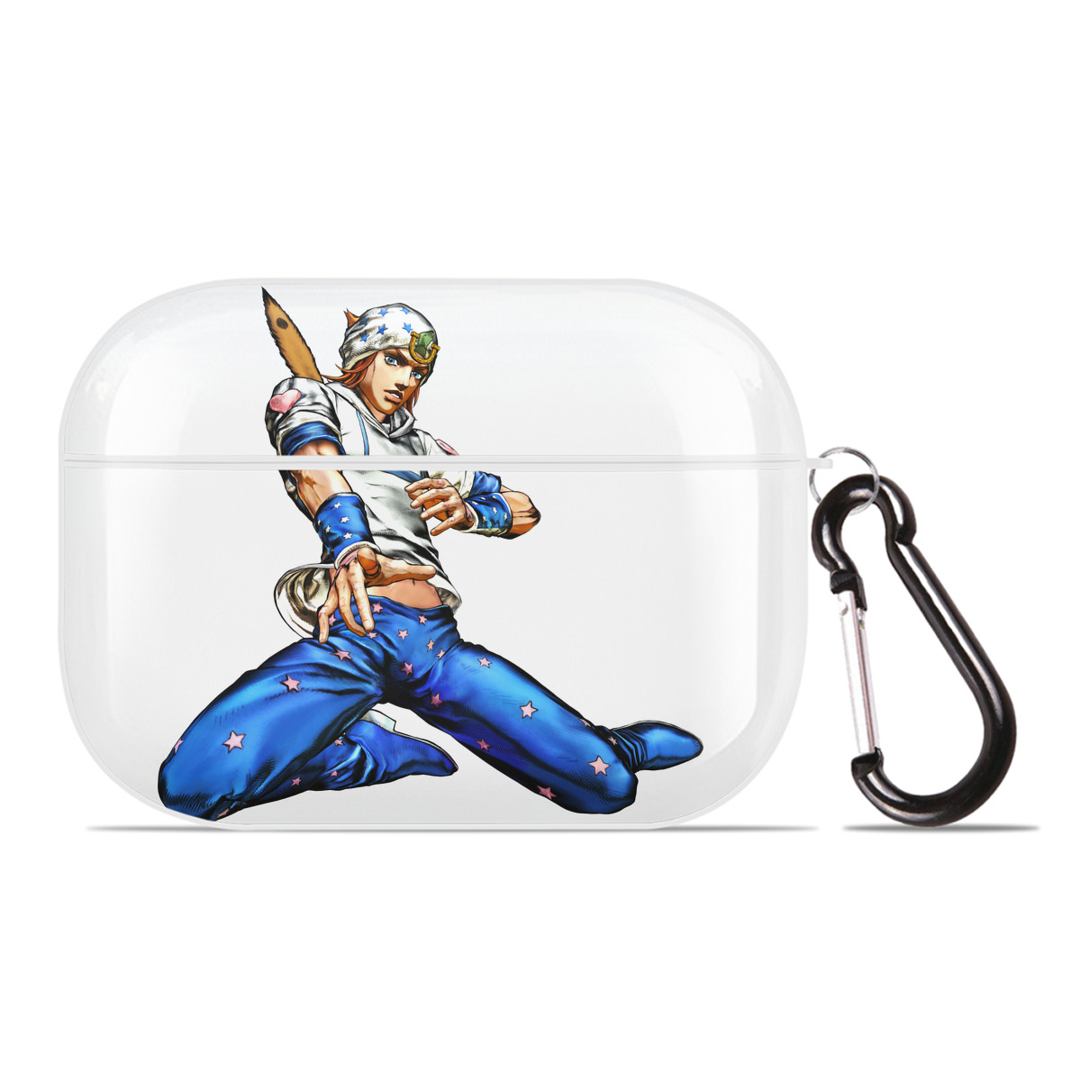 （画像用） ジョジョの奇妙な冒険 ジョナサン?ジョースター JoJo's Bizarre Adventure Jonathan Joestar 【AirPods Pro用】ハードシェル保護ケース 耐衝撃・防指紋・カラビナ付き商品仕様