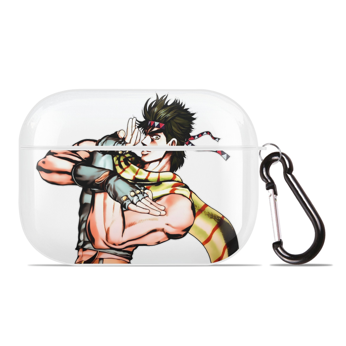 （画像用） ジョジョの奇妙な冒険 ジョセフ?ジョースター JoJo's Bizarre Adventure Joseph Joestar 【AirPods Pro用】ハードシェル保護ケース 耐衝撃・防指紋・カラビナ付き商品仕様