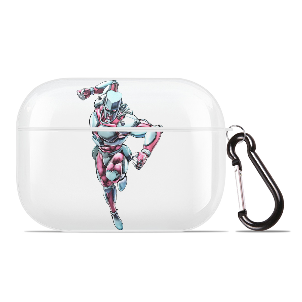 （画像用） ジョジョの奇妙な冒険 ひがしかた じょうすけ JoJo's Bizarre Adventure Higashikata Josuke 【AirPods Pro用】ハードシェル保護ケース 耐衝撃・防指紋・カラビナ付き商品仕様