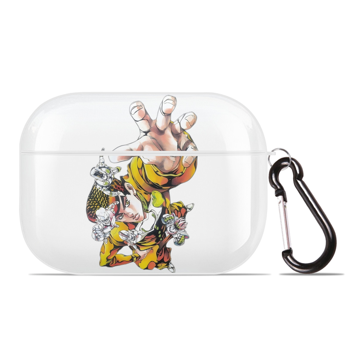 （画像用） ジョジョの奇妙な冒険 ひがしかた じょうすけ JoJo's Bizarre Adventure Higashikata Josuke 【AirPods Pro用】ハードシェル保護ケース 耐衝撃・防指紋・カラビナ付き商品仕様