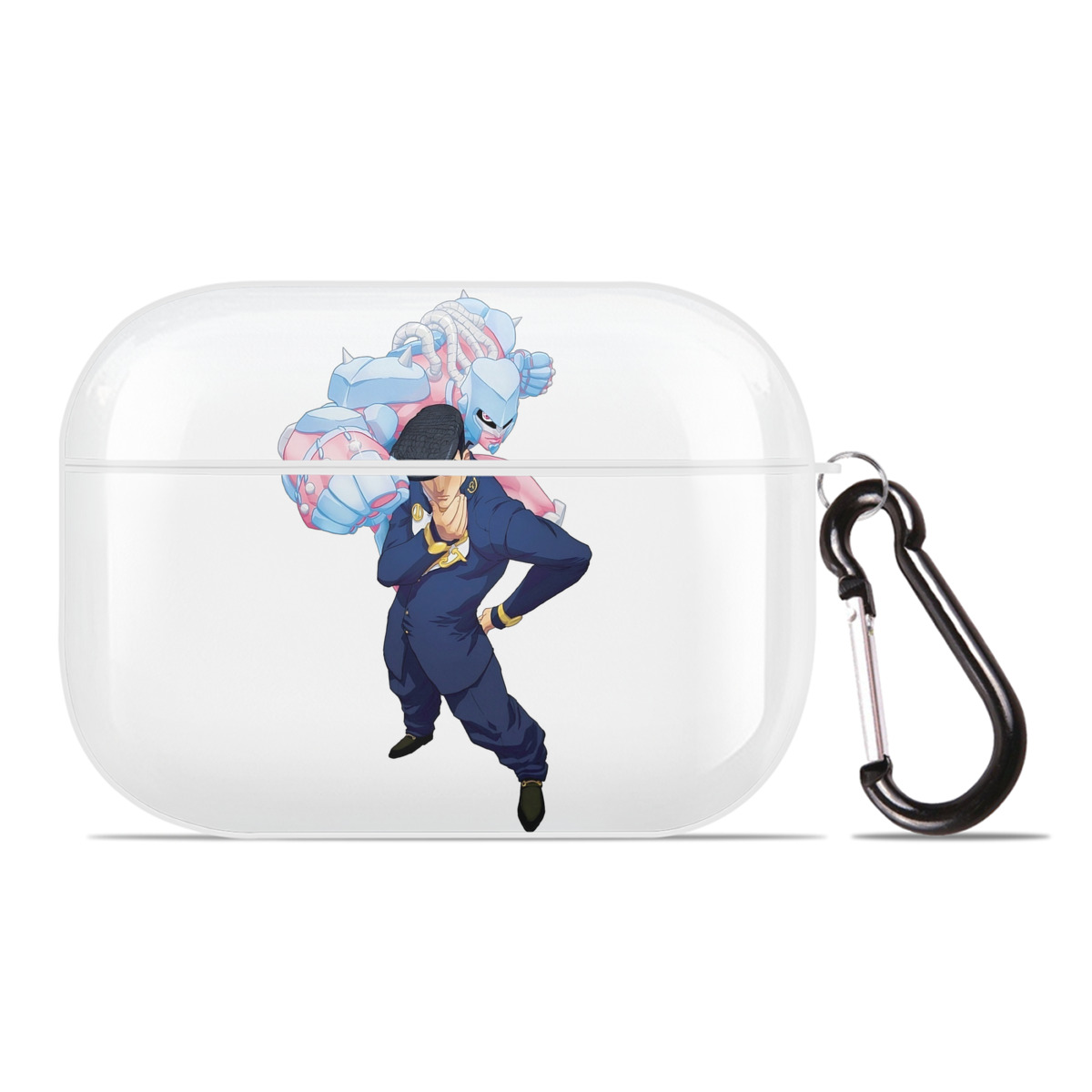 （画像用） ジョジョの奇妙な冒険 ひがしかた じょうすけ JoJo's Bizarre Adventure Higashikata Josuke 【AirPods Pro用】ハードシェル保護ケース 耐衝撃・防指紋・カラビナ付き商品仕様