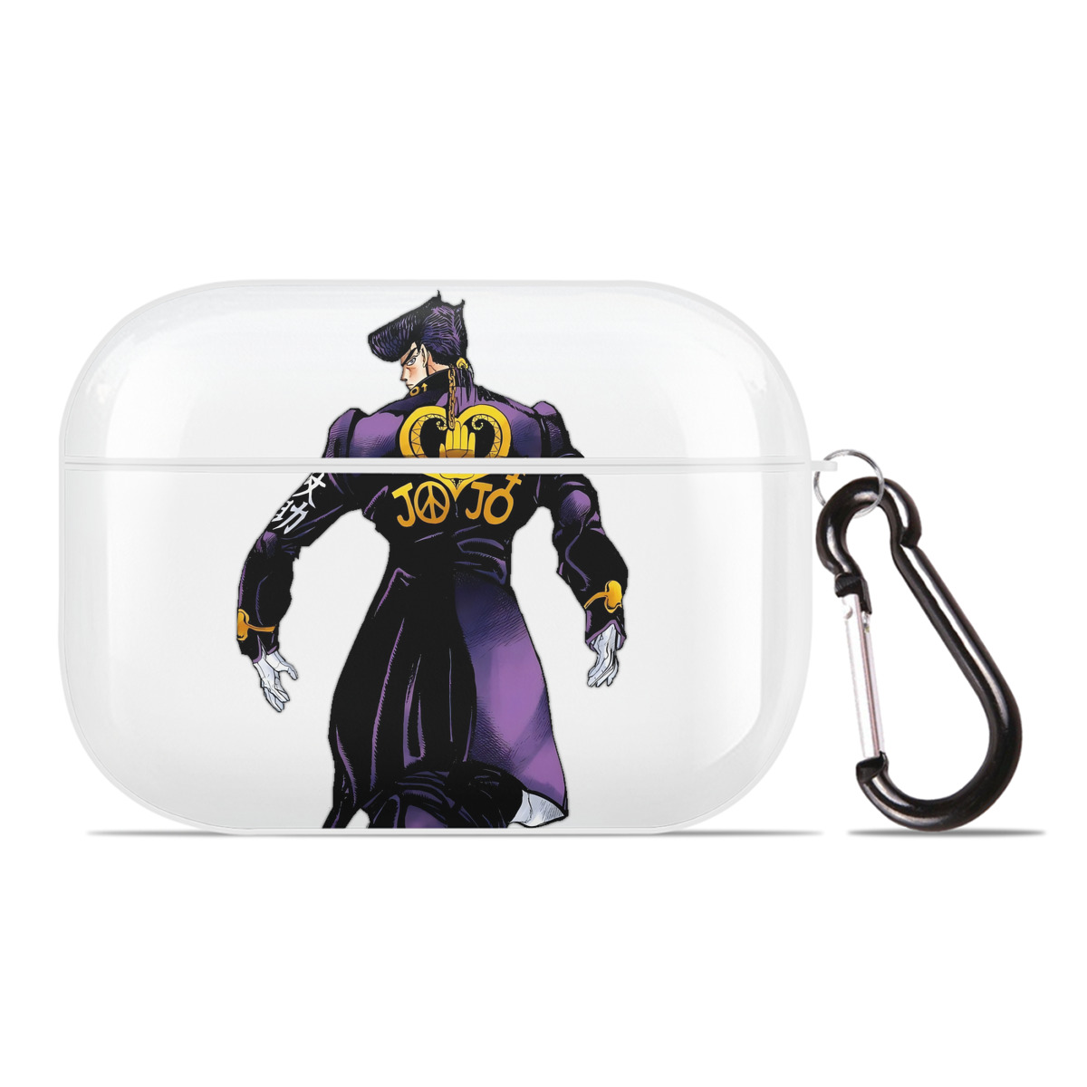 （画像用） ジョジョの奇妙な冒険 ひがしかた じょうすけ JoJo's Bizarre Adventure Higashikata Josuke 【AirPods Pro用】ハードシェル保護ケース 耐衝撃・防指紋・カラビナ付き商品仕様