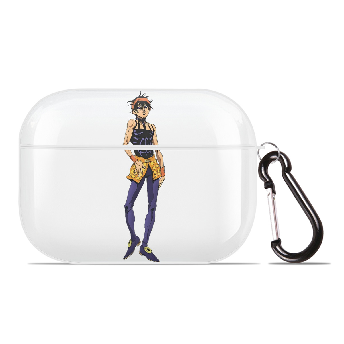 （画像用） ジョジョの奇妙な冒険 ナランチャ?ギルガ JoJo's Bizarre Adventure Narancia Ghirga 【AirPods Pro用】ハードシェル保護ケース 耐衝撃・防指紋・カラビナ付き商品仕様