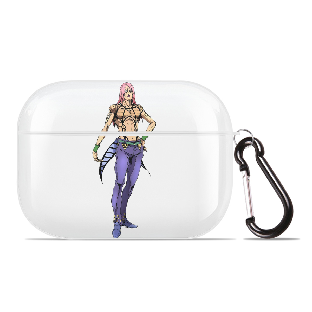 （画像用） ジョジョの奇妙な冒険 ビネガー?ドッピオ JoJo's Bizarre Adventure Vinegar Doppio 【AirPods Pro用】ハードシェル保護ケース 耐衝撃・防指紋・カラビナ付き商品仕様