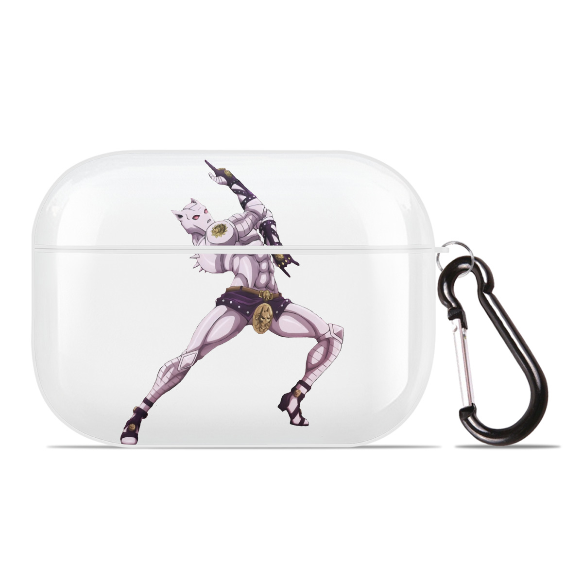 （画像用） ジョジョの奇妙な冒険 きら よしかげ JoJo's Bizarre Adventure Kira Yoshikage 【AirPods Pro用】ハードシェル保護ケース 耐衝撃・防指紋・カラビナ付き商品仕様