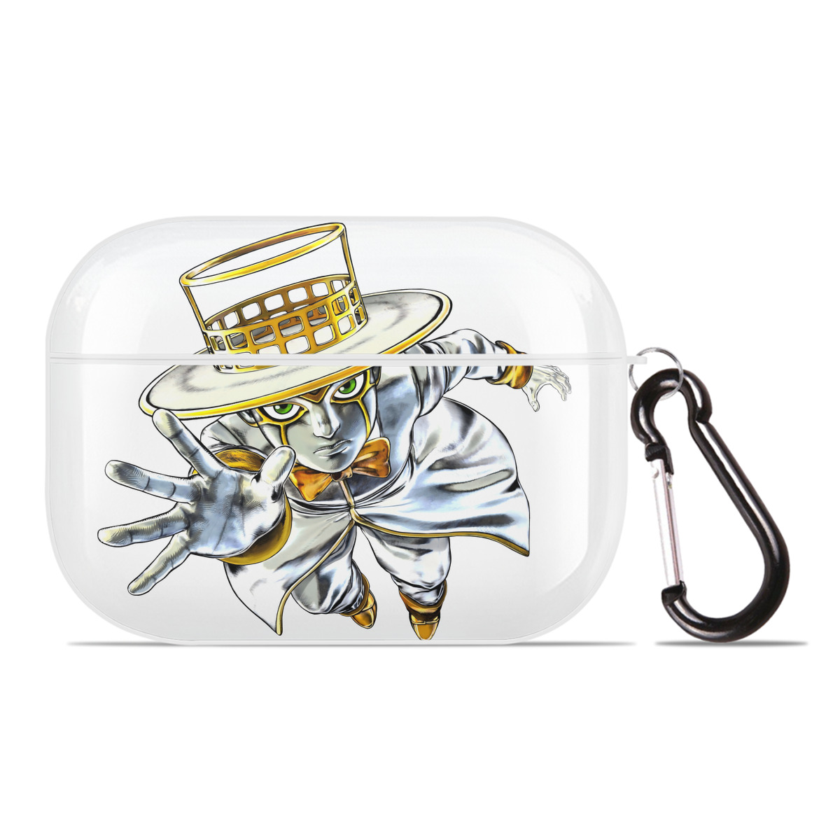 （画像用） ジョジョの奇妙な冒険 岸辺 露伴（きしべ ろはん） JoJo's Bizarre Adventure Rohan Kishibe 【AirPods Pro用】ハードシェル保護ケース 耐衝撃・防指紋・カラビナ付き商品仕様